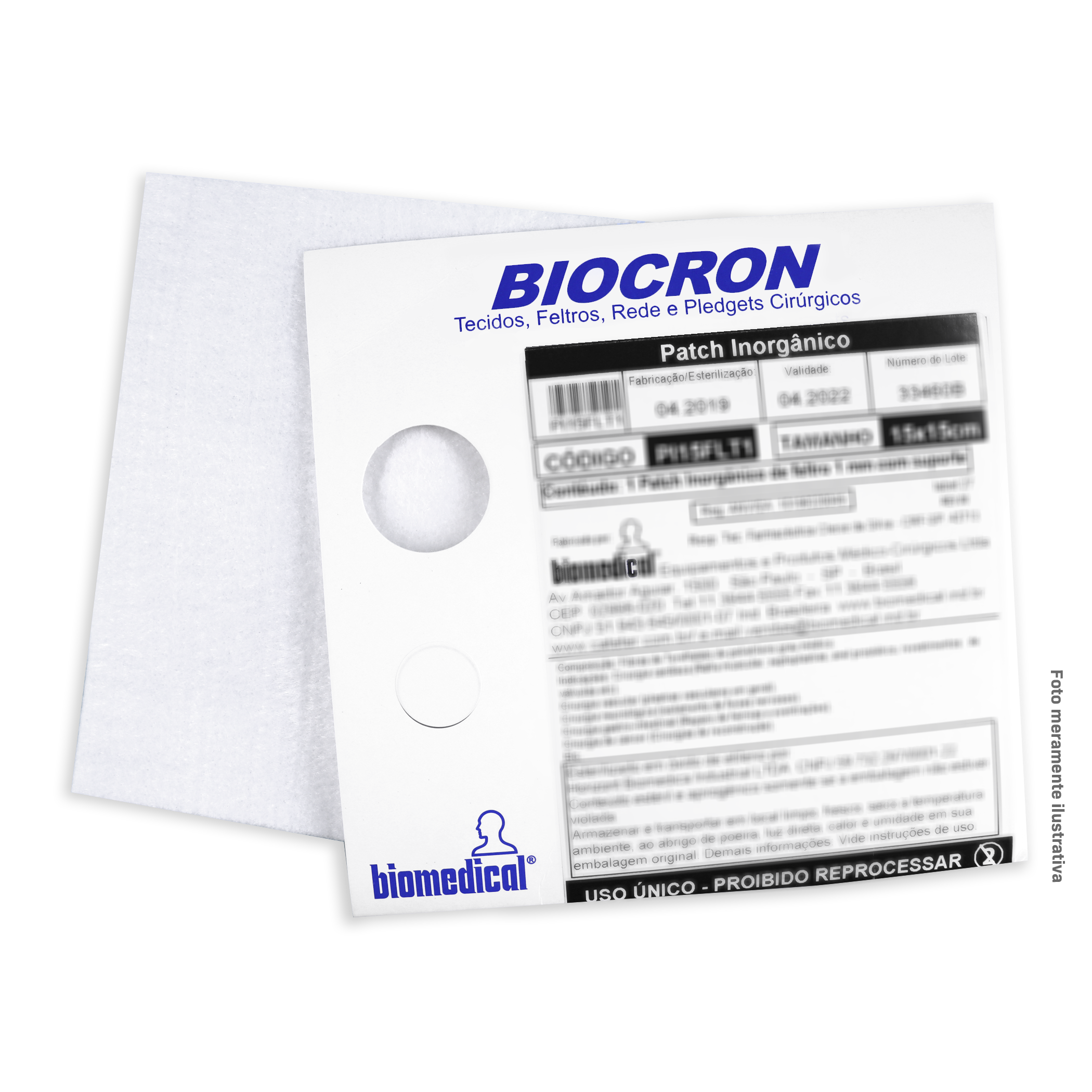 Biomed Patch Patch Inorgânico Enxerto Sintético – Biocron | Biomedical