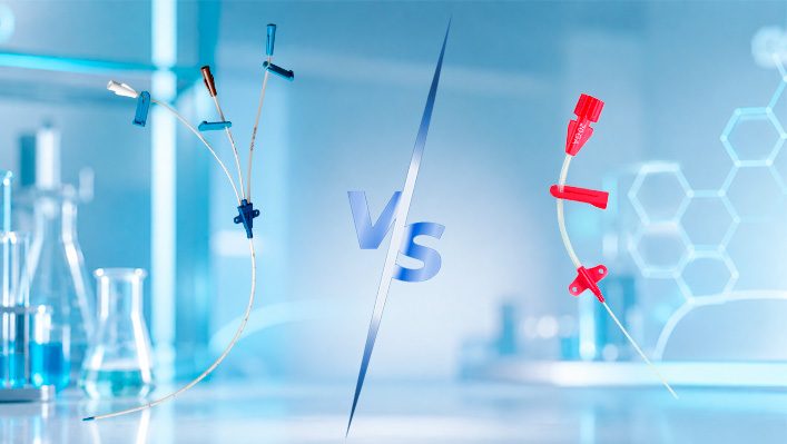 Quais as diferenças do cateter CVC e do cateter Arterial?